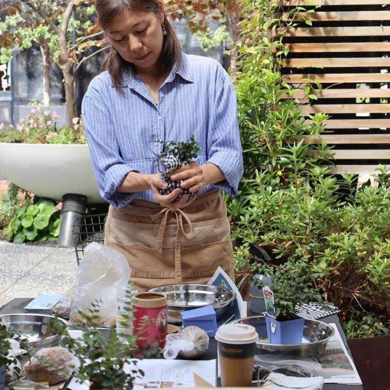 Kokedama workshop at Wonder Journal