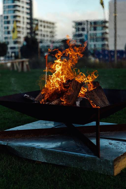 Matariki evening lights fire pit