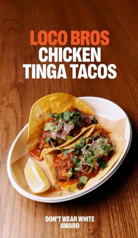 Loco Bros Chicken Tinga Tacos