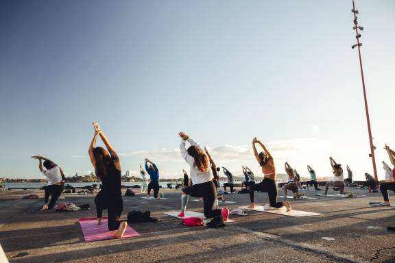 Sunrise yoga
