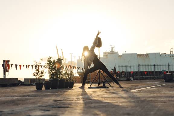 Sunrise yoga