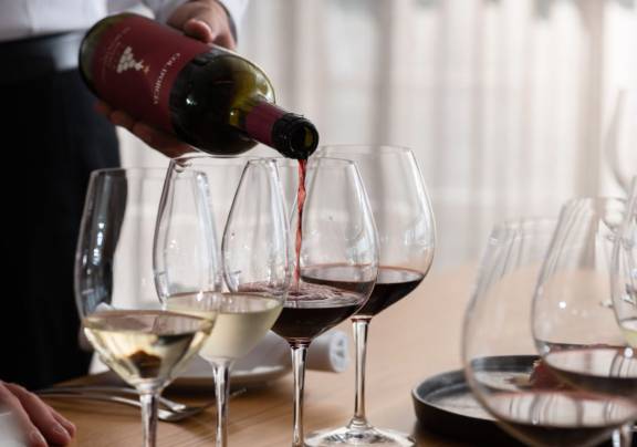 Wine tasting at FISH Restaurant