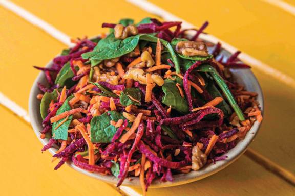 Bird on a Wire raw beetroot salad 