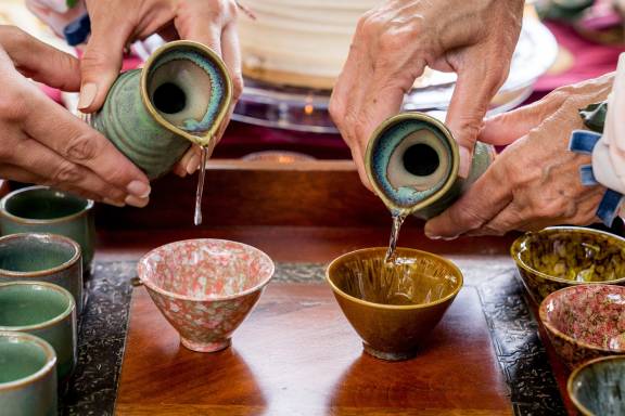 Sake tasting at Tanuki - Restaurant Month 2023