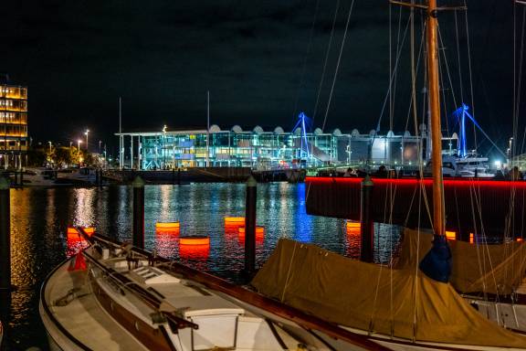 IWA by Tuhirangi Blair at Viaduct Harbour 2.jpg IWA by Tuhirangi Blair at Viaduct Harbour 2.jpg