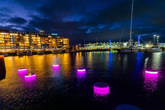 IWA by Tuhirangi Blair at Viaduct Harbour 3.jpg IWA by Tuhirangi Blair at Viaduct Harbour 3.jpg