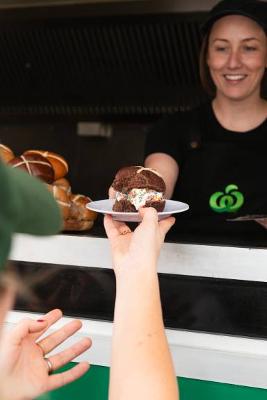 Woolworths Hot Cross Bun Ice Cream Truck