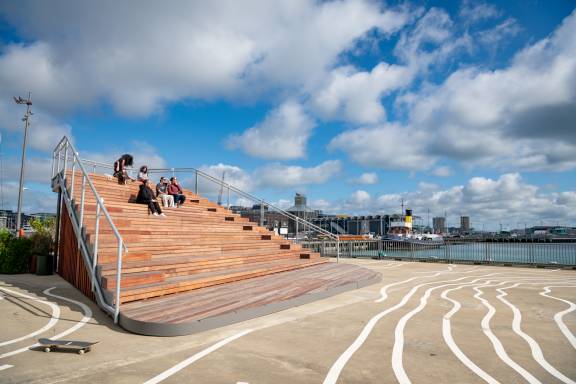 The Pocket Park at Hobson Wharf