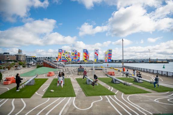 The Pocket Park at Hobson Wharf