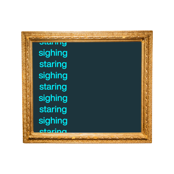 staring sighing AW2024