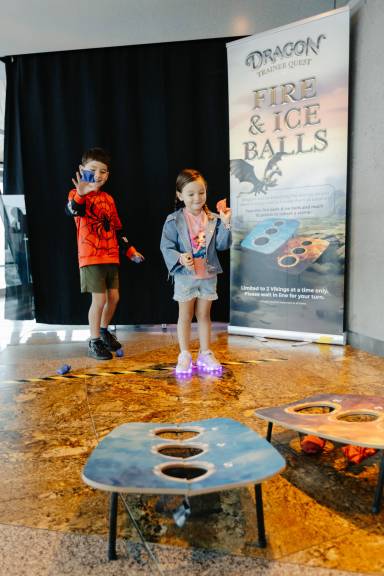 Dragons and Vikings at the Sky Tower