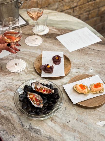 Rosés and Canapés in the Laneway