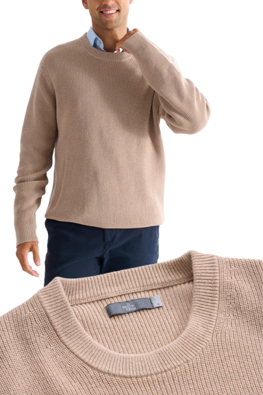 3 Wise Men Drake Crew Neck Cotton Knit