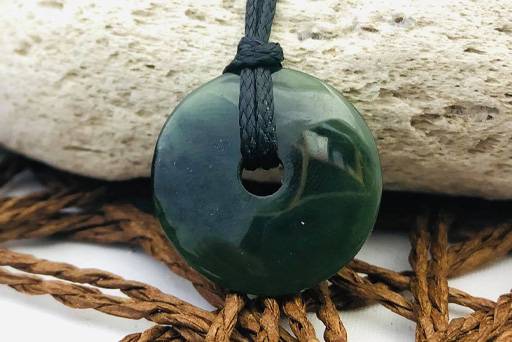 Jade Centre Jade Donut Pendant