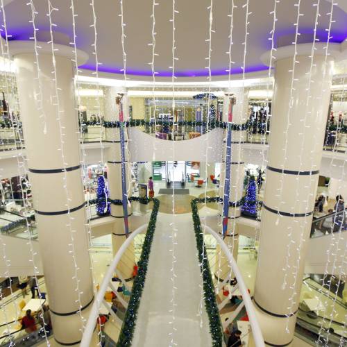 Interior of mall