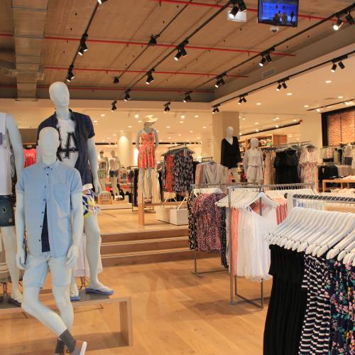 Mannequin wearing clothing