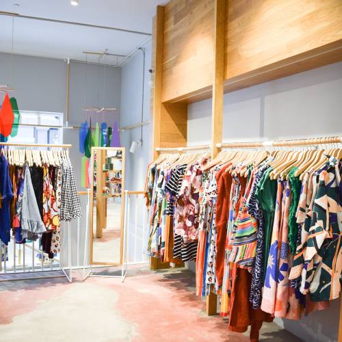 Gorman dresses on display