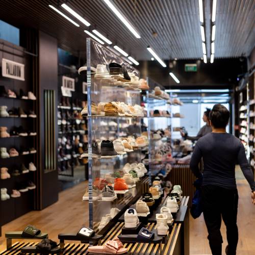 Platypus shoe display