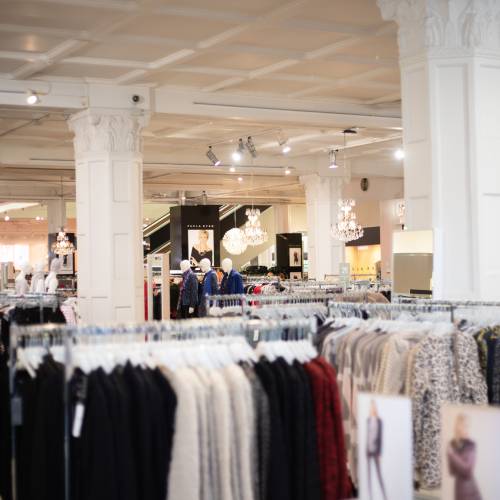 Womens wear department