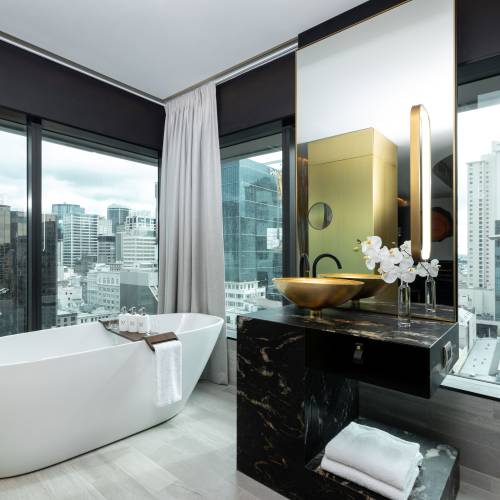 Bathroom with a view