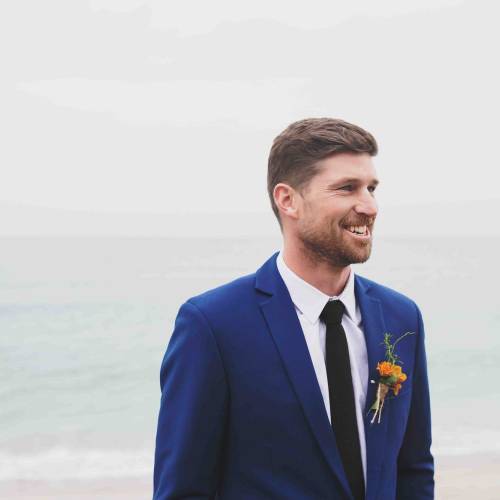 Model wearing Tailor Made Suit