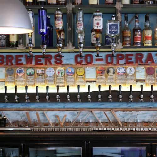 Interior of a bar