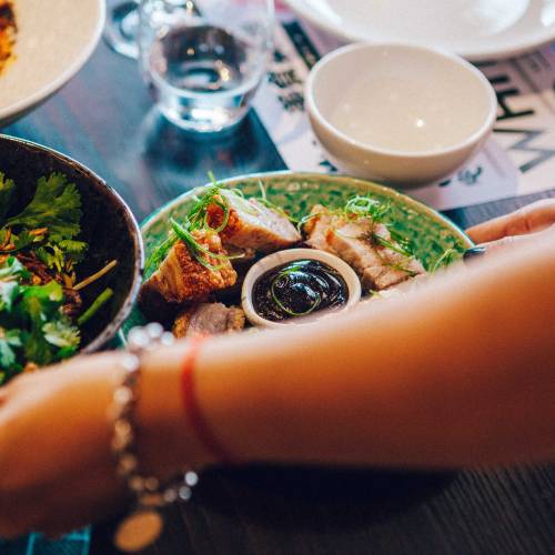 Food being served
