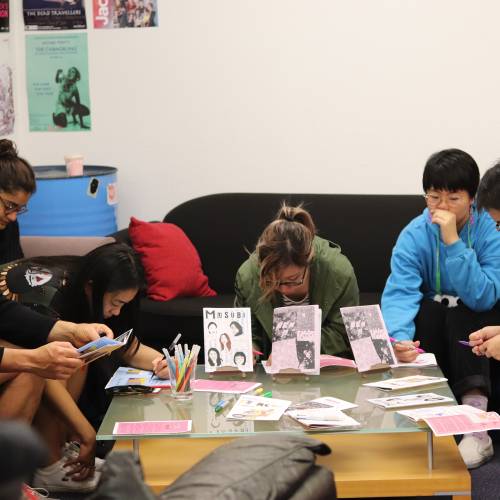 Block Printing with the Migrant Zine Collective 