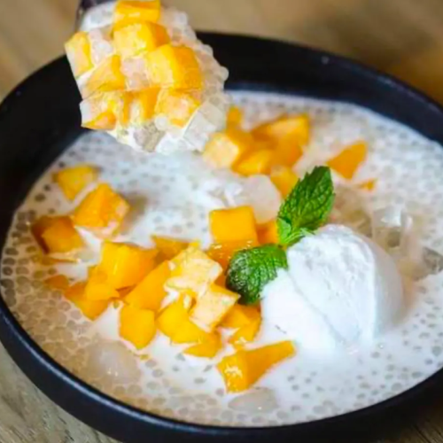 Mango & Ice Cream Coconut Sago