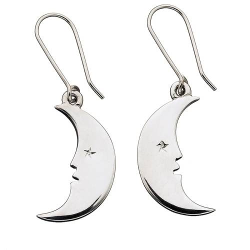 Moon Earrings Silver