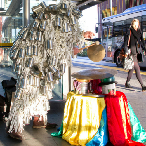 Chris O'Connor performs as part of Artweek Auckland