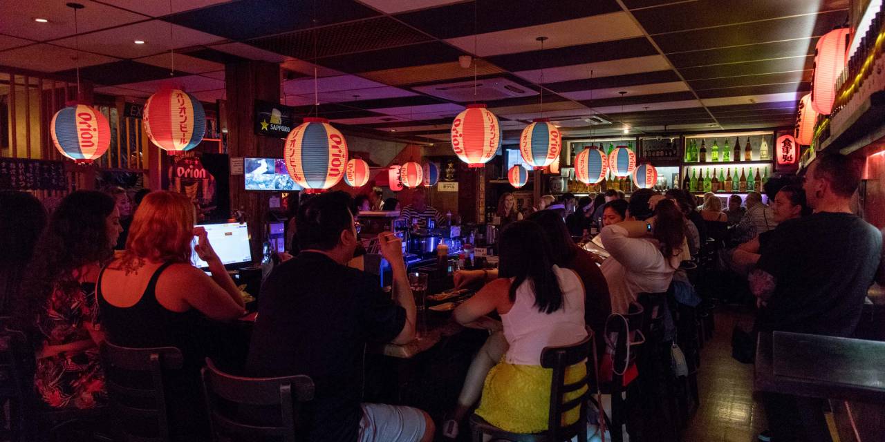 Interior of eatery