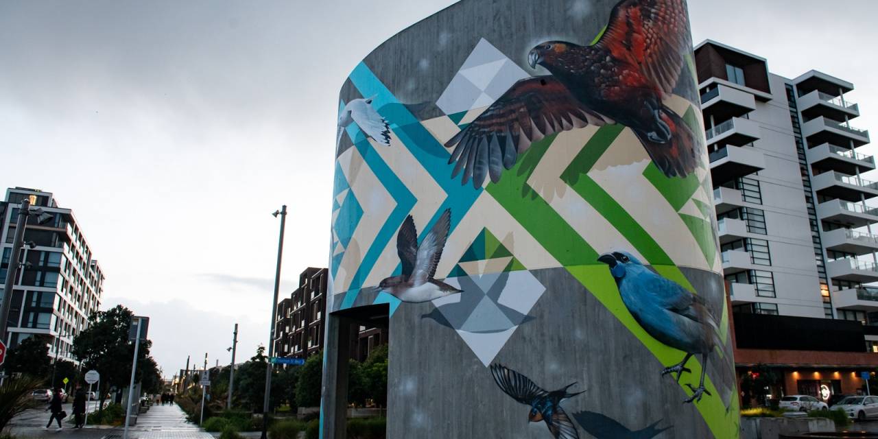 New mural at the waterfront 