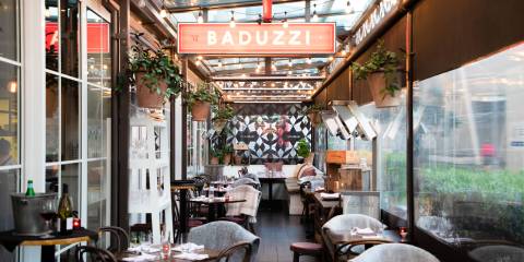 Baduzzi's outdoor seating area