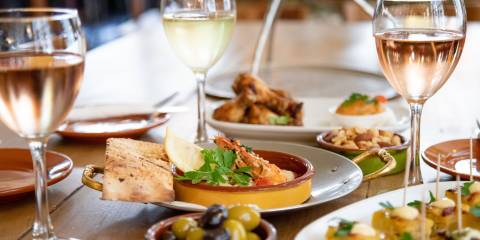 Plates of food