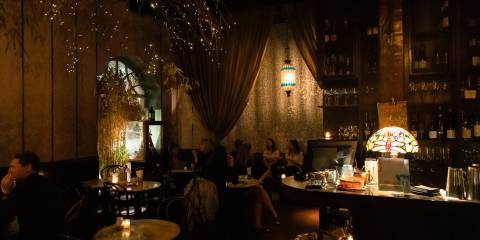 People sitting in a bar