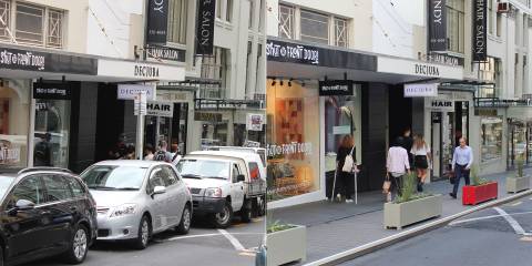 High Street stage 2 - Before and After outside - Shut the Front Door