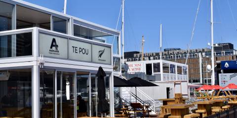 Te Pou pop up bar - America's Cup 