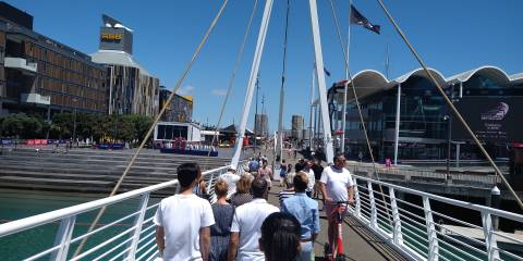 entering the race village