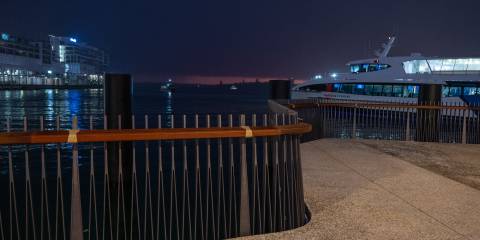 Te Wananga at dawn - Photo credit Auckland Council