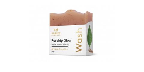 Rosehip glow soap harker herbals 
