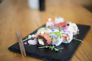 Assortment of sushi