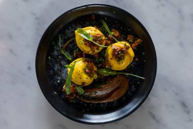 Plate of Italian food