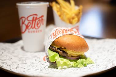 Beef Burger fries