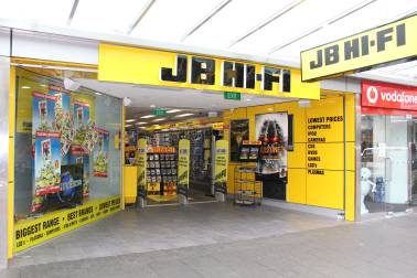 Outside the JB Hi-Fi store