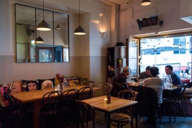 Interior of eatery