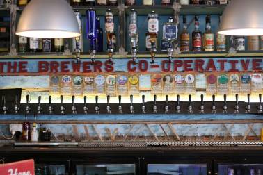 Interior of a bar