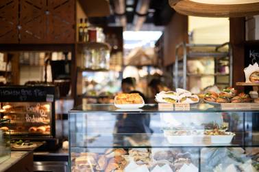 Interior of bakery
