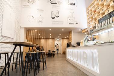 Interior of eatery