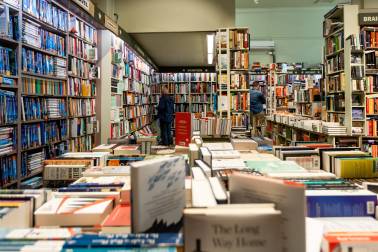 Customers browsing books